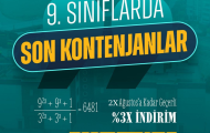 9. Sınıflarda Son Kontenjanlar!