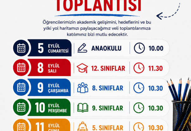 Tanışma ve Veli Kazanım Sunumları Toplantılarımız